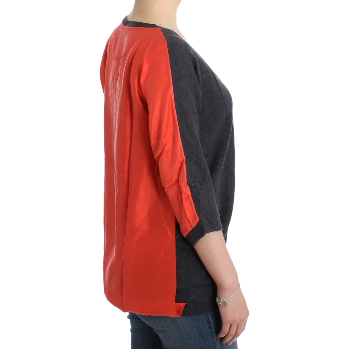 Costume National Gray short sleeved sweater SIG12048-2