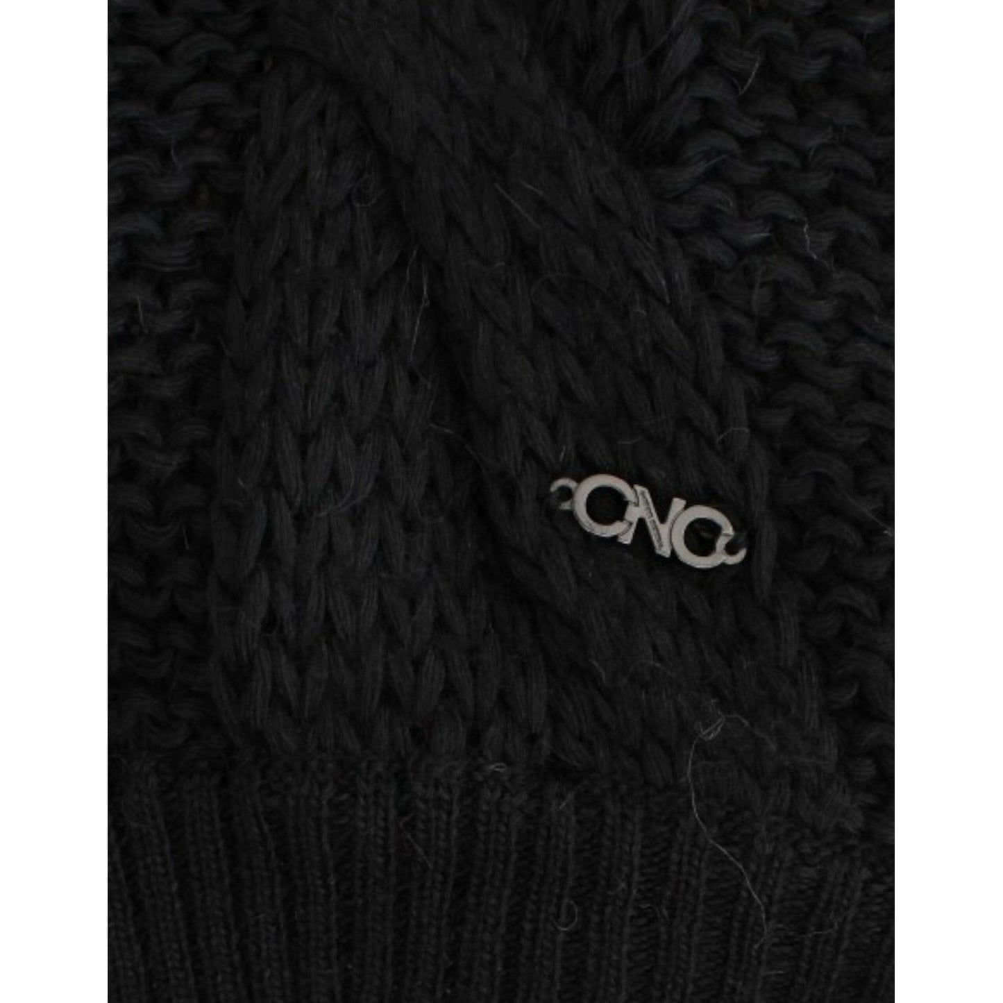 Costume National Black sleeveless knitted cardigan SIG12086-2
