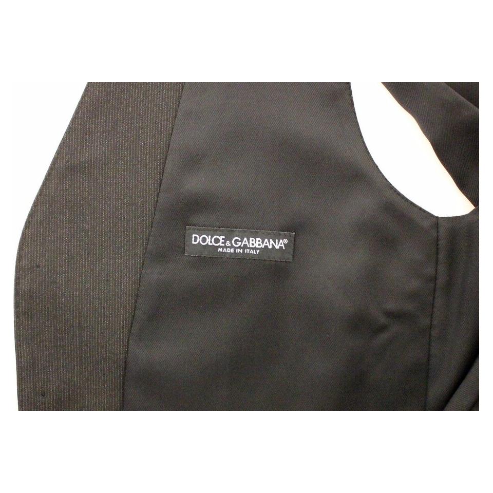 Dolce & Gabbana Gray Wool Stretch Dress Vest Blazer VES10063-2