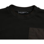 Dolce & Gabbana Black Cotton Crew Neck Men Pullover Sweater TSH84775-50