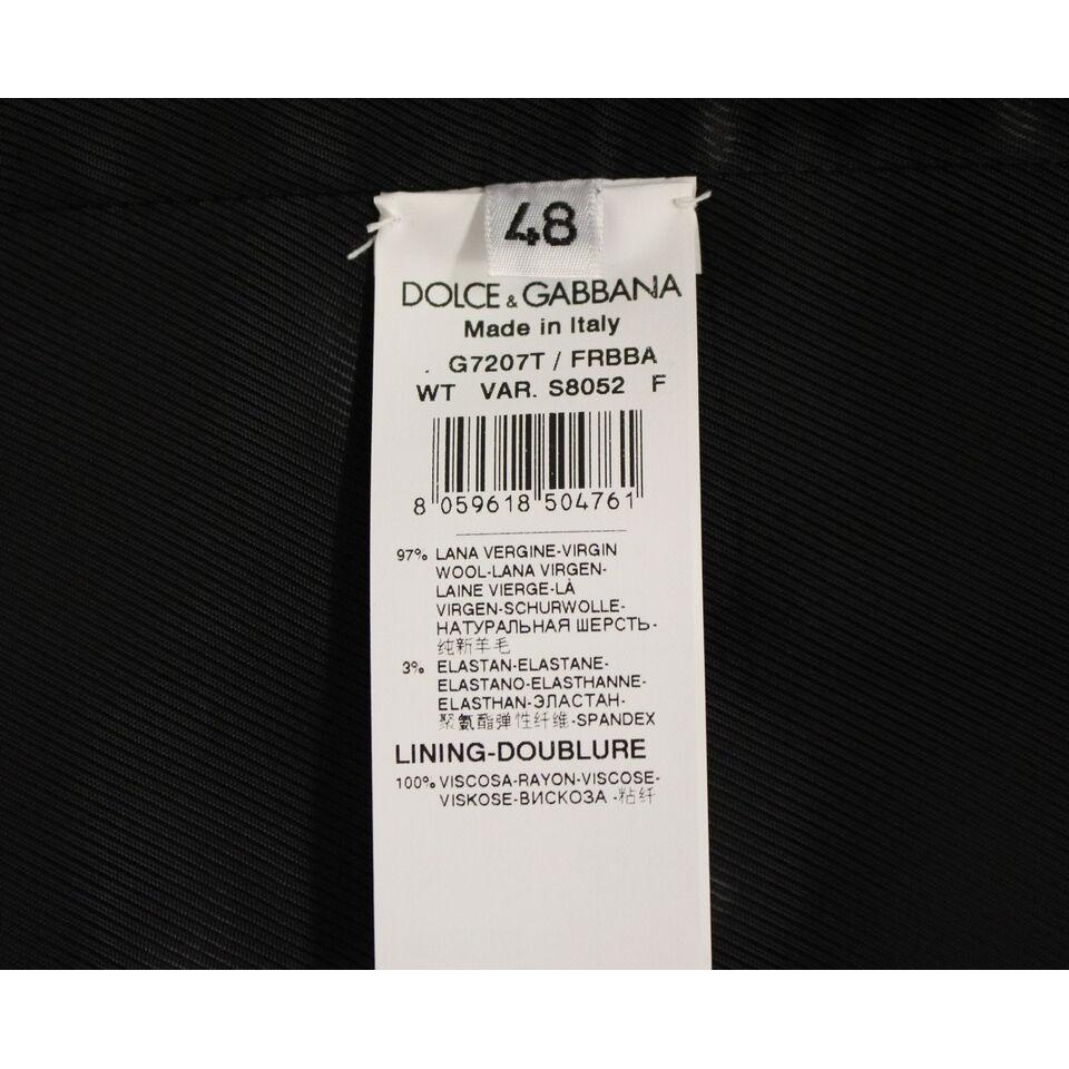 Dolce & Gabbana Gray Striped Wool Logo Vest Gilet Weste GSS12021-1