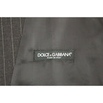 Dolce & Gabbana Gray Striped Wool Logo Vest Gilet Weste GSS12021-1