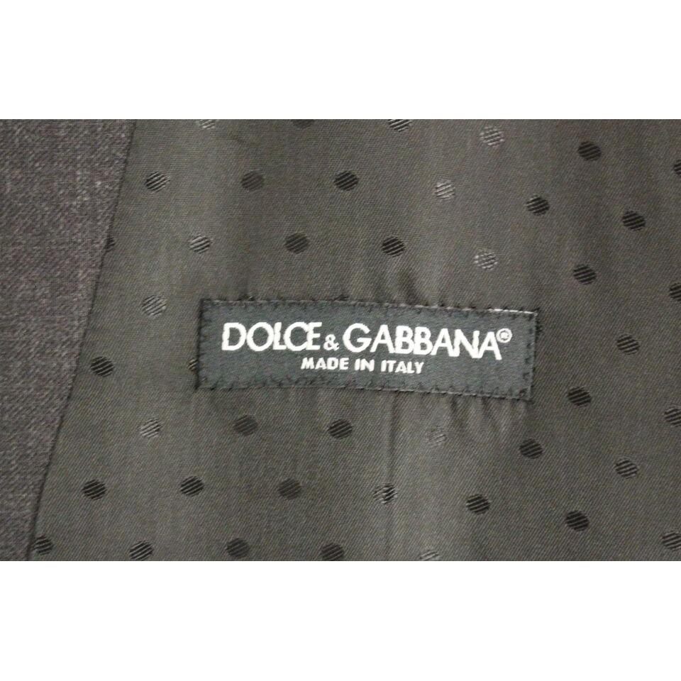 Dolce & Gabbana Gray Wool Formal Dress Vest Gilet Weste GSS12057-1