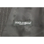 Dolce & Gabbana Gray Striped Wool Logo Vest Gilet Vests GSS12017-1