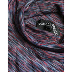 Dolce & Gabbana Blue Purple Turtleneck Pullover Sweater TSH84648-50