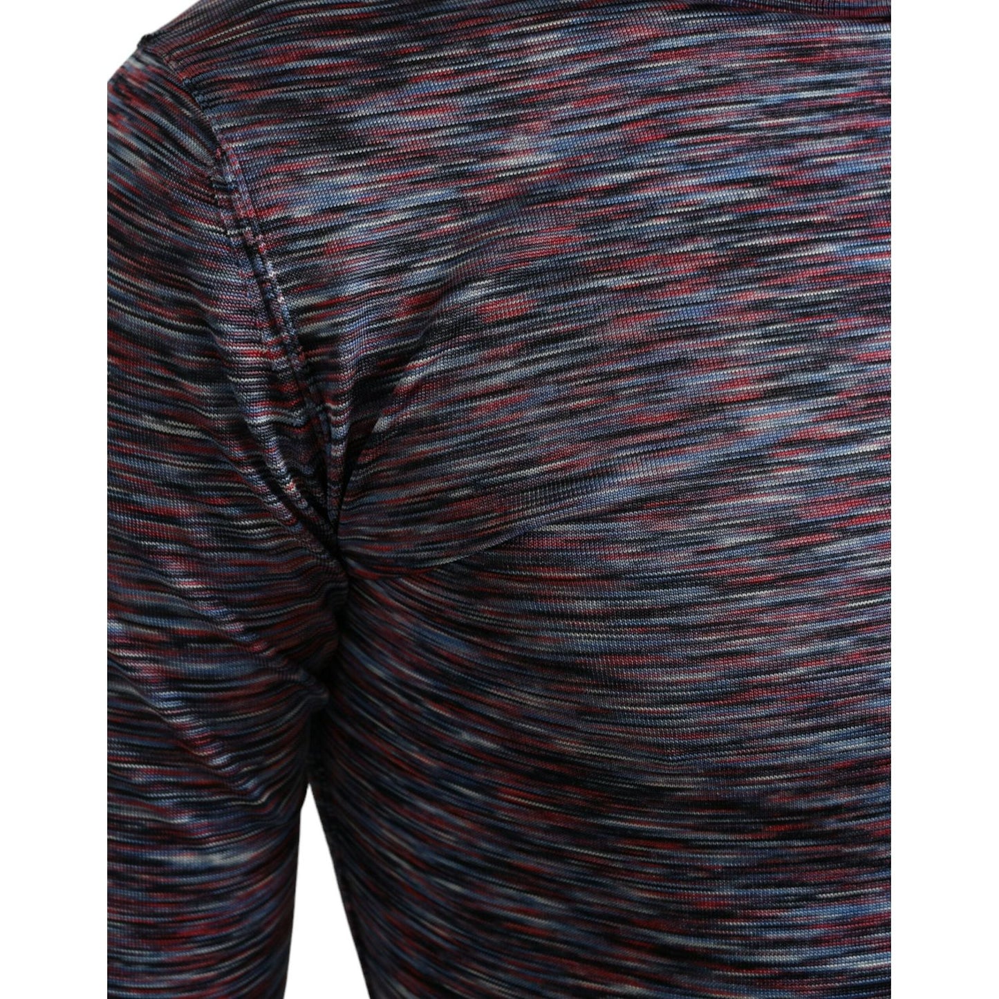 Dolce & Gabbana Blue Purple Turtleneck Pullover Sweater TSH84648-50