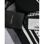 Dolce & Gabbana Black White Jumper Cardigan Polo Sweater TSH84650-46