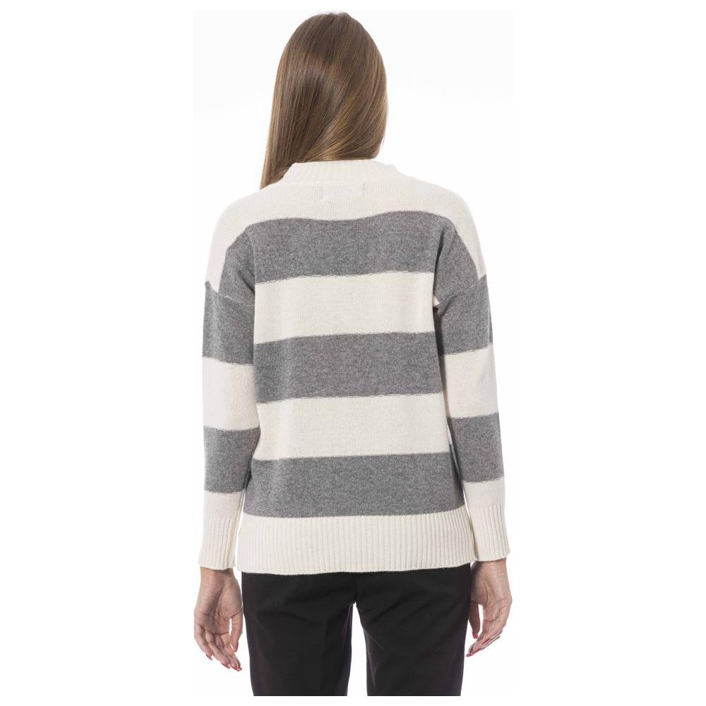 Baldinini Trend Gray Wool Women Sweater