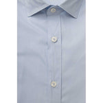 Bagutta Light Blue Cotton Men Shirt BA-23933-XL