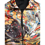 Dolce & Gabbana Multicolor Abstract Polyester Bomber Jacket JKT3763-50