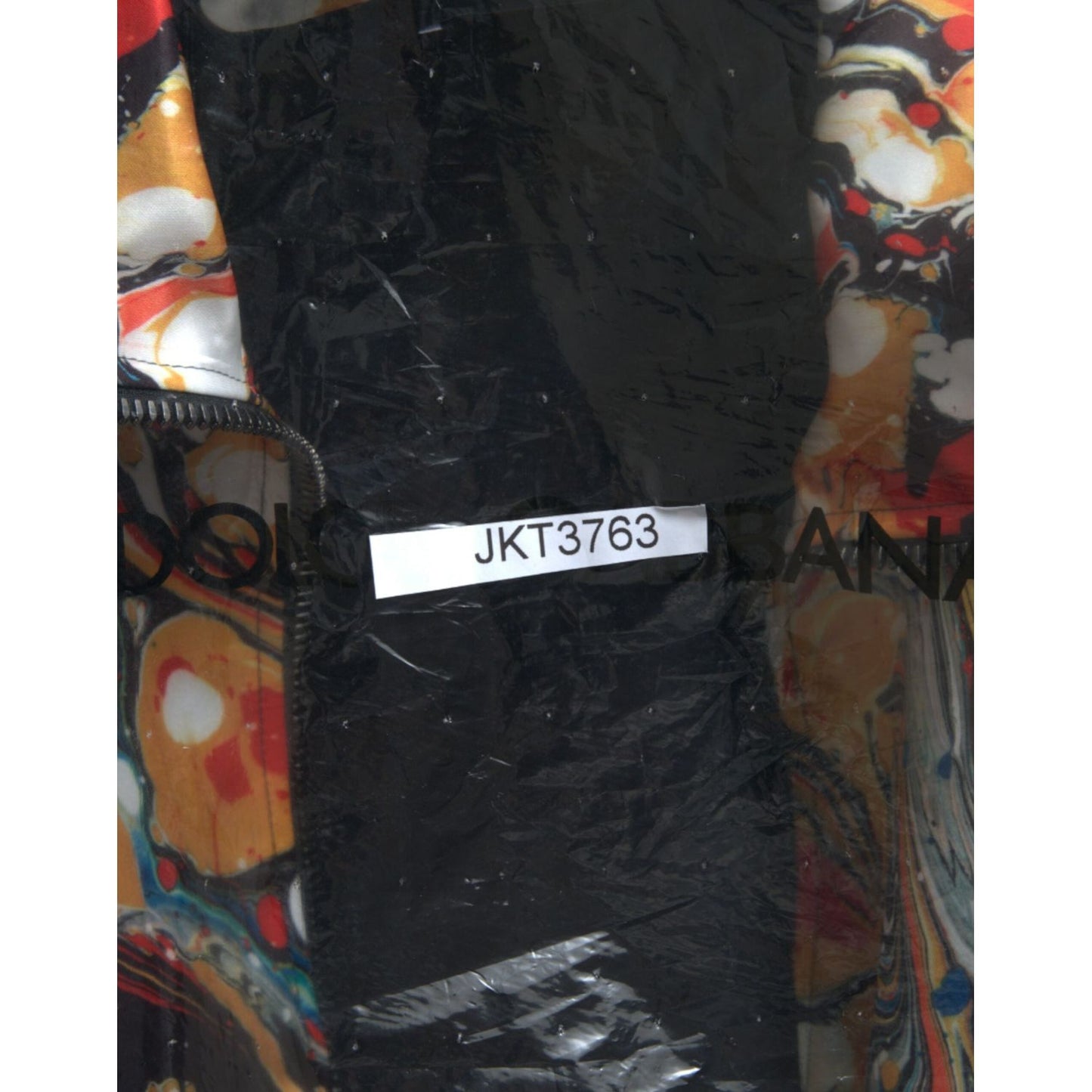 Dolce & Gabbana Multicolor Abstract Polyester Bomber Jacket JKT3763-50