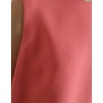 Dolce & Gabbana Pink Virgin Wool Sleeveless Mini Dress DR28982-50