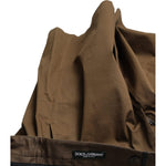 Dolce & Gabbana Brown Cotton Stretch Men Bermuda Shorts PAN74879-44