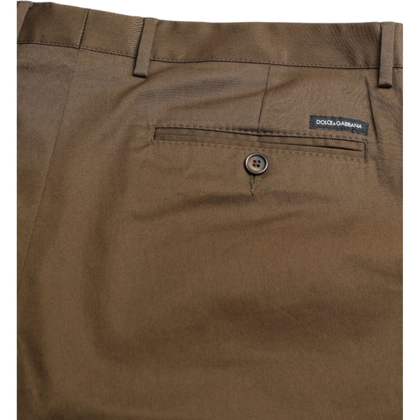 Dolce & Gabbana Brown Cotton Stretch Men Bermuda Shorts PAN74879-44