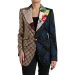 Dolce & Gabbana Multicolor Floral Patchwork Jacquard Jacket JKT3315-40