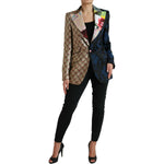 Dolce & Gabbana Multicolor Floral Patchwork Jacquard Jacket JKT3315-40