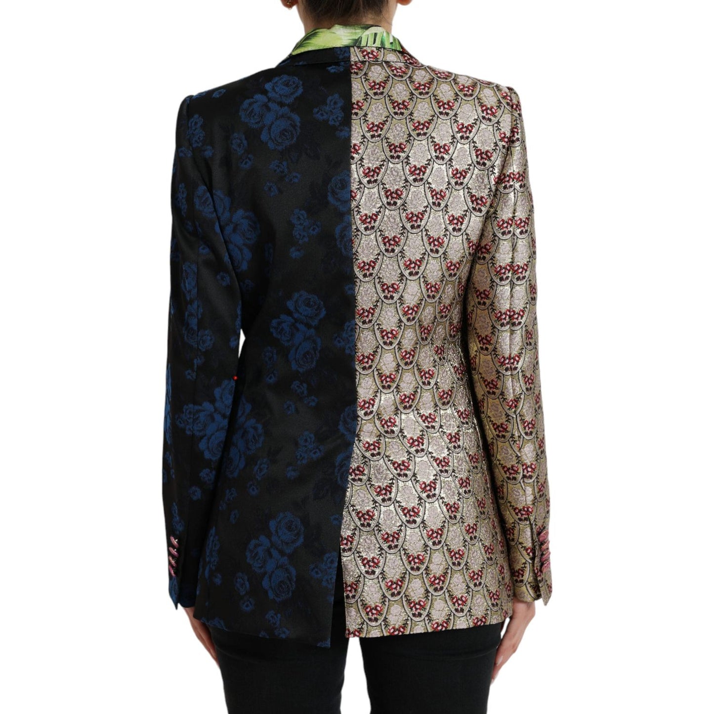 Dolce & Gabbana Multicolor Floral Patchwork Jacquard Jacket JKT3315-40