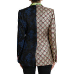 Dolce & Gabbana Multicolor Floral Patchwork Jacquard Jacket JKT3315-40