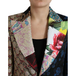 Dolce & Gabbana Multicolor Floral Patchwork Jacquard Jacket JKT3315-40