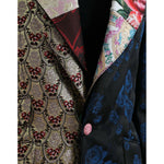 Dolce & Gabbana Multicolor Floral Patchwork Jacquard Jacket JKT3315-40