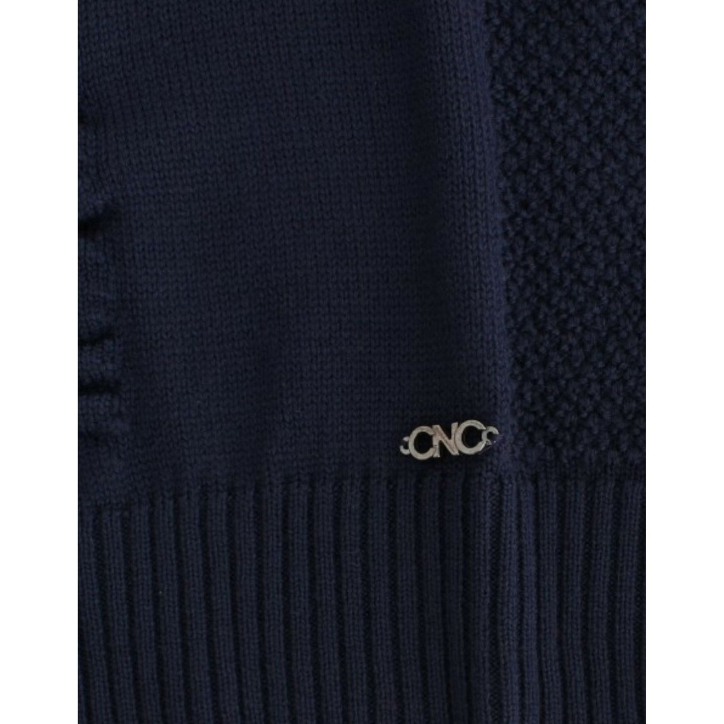 Costume National Dark blue V-neck wool sweater SIG12054-2