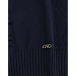 Costume National Dark blue V-neck wool sweater SIG12054-2