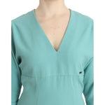 Costume National Green 3/4 sleeved sheath dress SIG11650-3