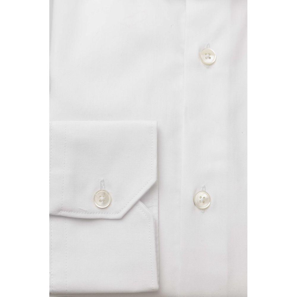 Bagutta White Cotton Men's Shirt BA-23956-S