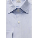 Bagutta Light Blue Cotton Men Shirt BA-23950-IT47 | 6XL