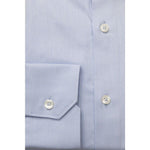 Bagutta Light Blue Cotton Men Shirt BA-23950-IT47 | 6XL