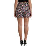 Dolce & Gabbana Multicolor Floral High Waist Hot Pants Shorts PAN74898