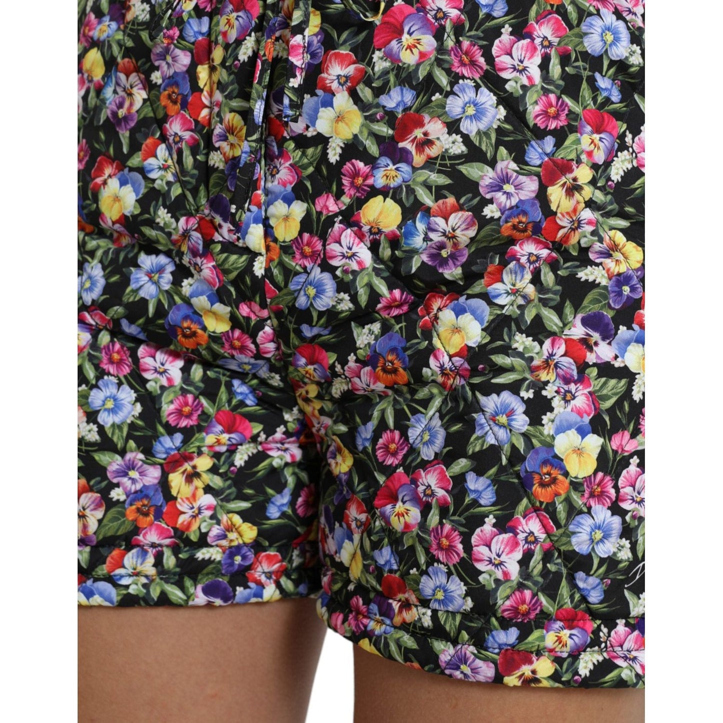 Dolce & Gabbana Multicolor Floral High Waist Hot Pants Shorts PAN74898