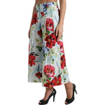 Dolce & Gabbana Multicolor Floral High Waist Wide Leg Pants PAN74955-42
