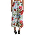 Dolce & Gabbana Multicolor Floral High Waist Wide Leg Pants PAN74955-42