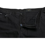 Dolce & Gabbana Black Cotton Stretch Bermuda Denim Shorts PAN74992-58