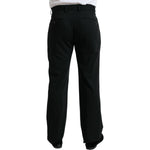Dolce & Gabbana Black Wool Formal Straight Fit Dress Pants PAN75058-48