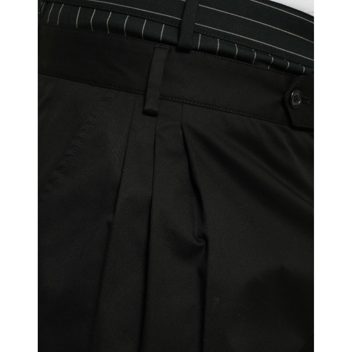Dolce & Gabbana Black Cotton Stretch Cargo Bermuda Shorts PAN74995-54