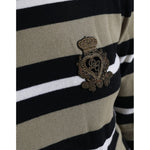 Dolce & Gabbana Multicolor Stripes Logo Turtle Neck Pullover Sweater TSH84230-40