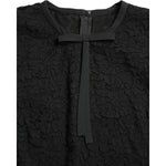 Dolce & Gabbana Black STAFF Blouse Floral Lace Nylon Top TSH84236-42