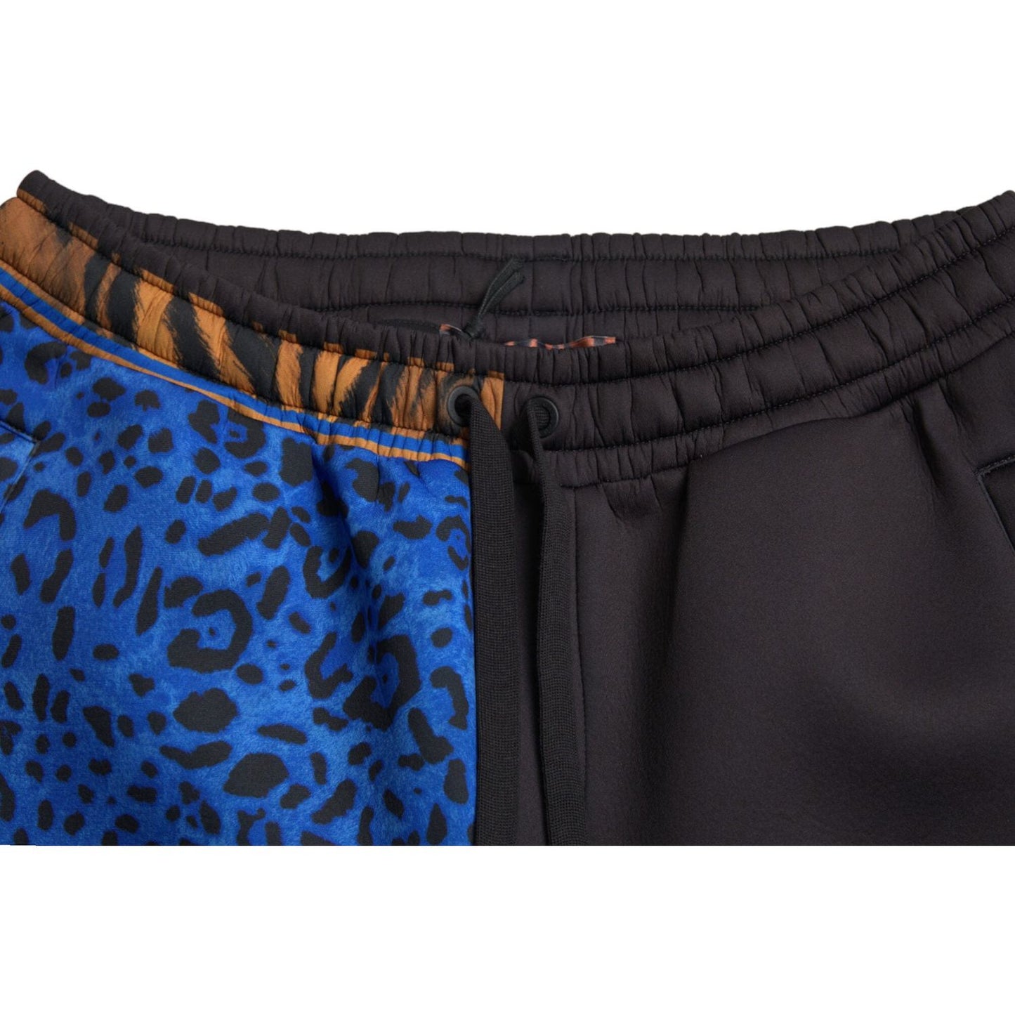 Dolce & Gabbana Black Tiger Print Cargo Jogger Pants PAN75044-42