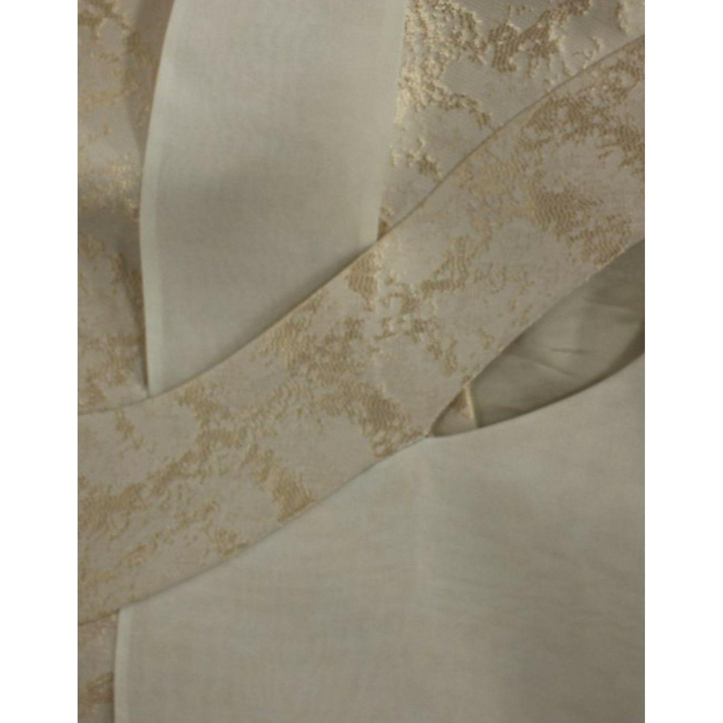 Zeyneptosun Beige brocade sleeveless jacket vest Coats & Jackets