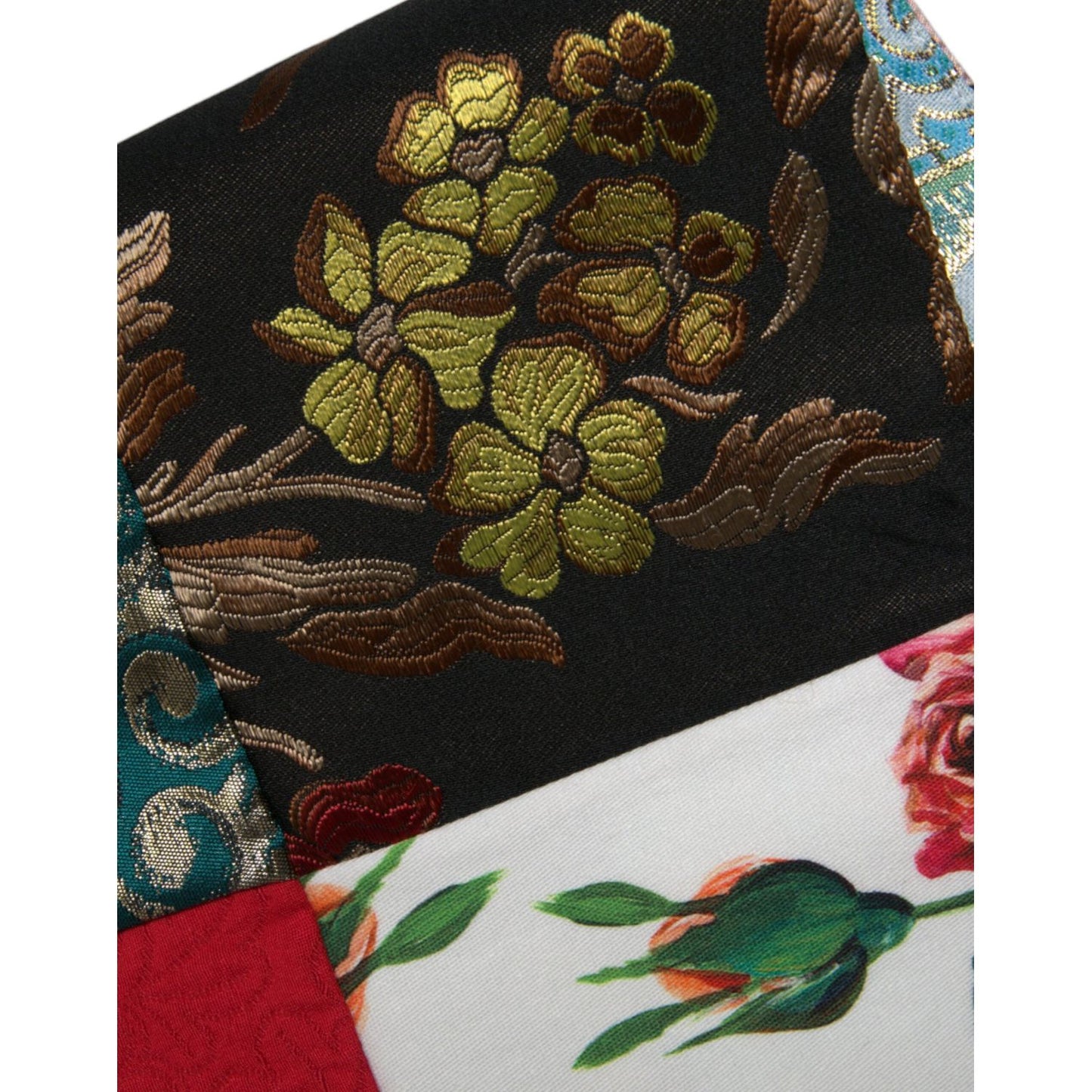 Dolce & Gabbana Multicolor Floral Patchwork Shift Mini Dress DR281002-46