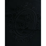 Dolce & Gabbana Black Floral Lace Viscose Bodycon Midi Dress DR281010-40