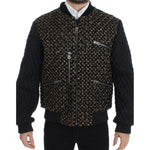 Dolce & Gabbana Black Sequined Goatskin Jacket SIG12189-1