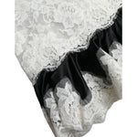 Dolce & Gabbana Black White Lace See Through A-Line Sleeveless Dress DR281046-40