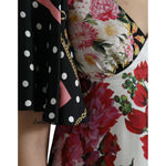 Dolce & Gabbana Multicolor Floral Print Silk Twill Gown Dress DR281099-40