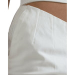 Dolce & Gabbana Black White Cotton Cut Out Waist Tapered Pants PAN74952-40