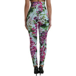 Dolce & Gabbana Multicolor Floral High Waist Leggings Pants PAN74992-40