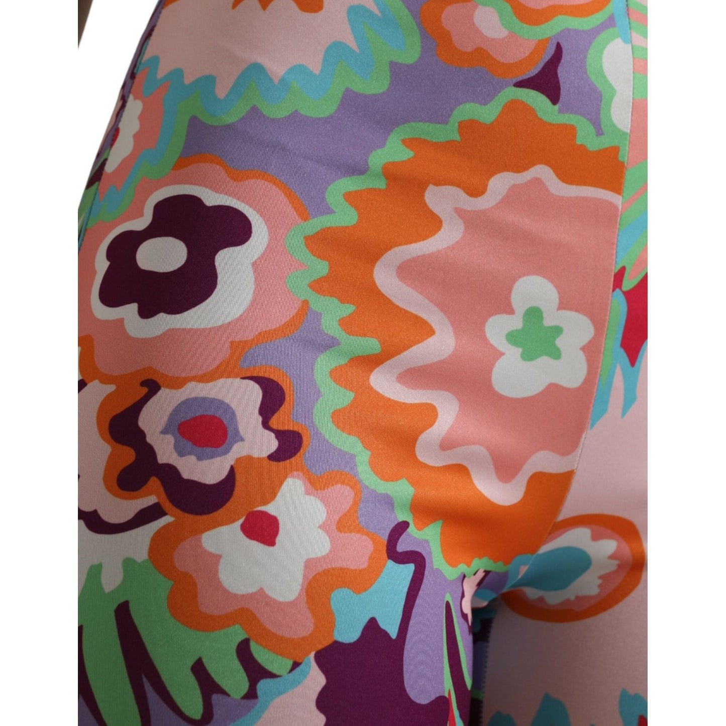 Dolce & Gabbana Multicolor Floral High Waist Leggings Pants PAN74995-40