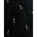 Dolce & Gabbana Black Embellished Quilted Shell Bomber Jacket JKT3711-42